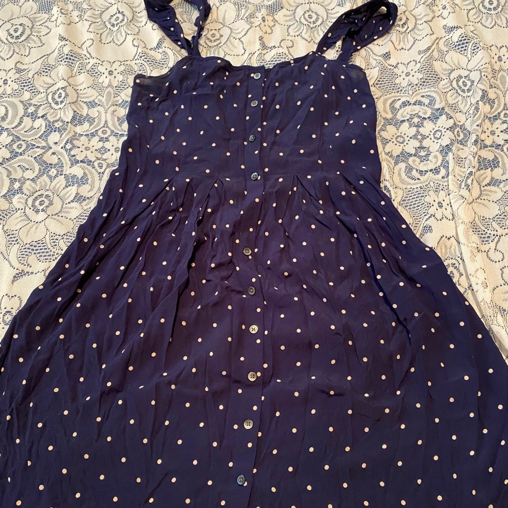 Polka dot sleeveless dress